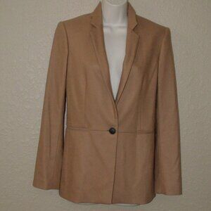 NWOT Sz 2 Rag & Bone Light Brown Wool Blend Lined Blazer